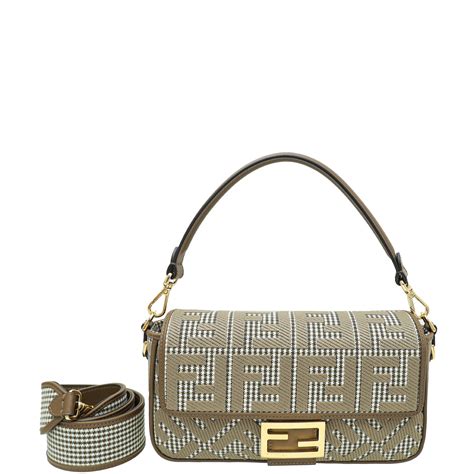 fendi baguette houndstooth|fendi baguette bag.